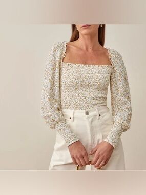 NWT Reformation Pinto Top in Lima Size XS